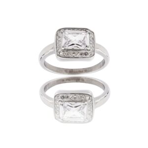 Bague pour Femme Acier Ornée Zirconium