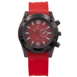 Belle Montre Homme Silicone Rouge CHTIME
