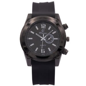 Montre Originale Homme Silicone Noir CHTIME