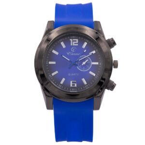 Montre pour Homme en Silicone Bleu CHTIME