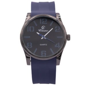 Magnifique Montre Homme Silicone Bleu CHTIME