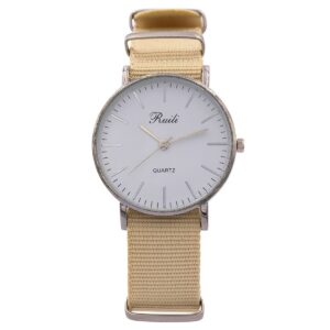 Montre Homme en Tissu Beige CHTIME