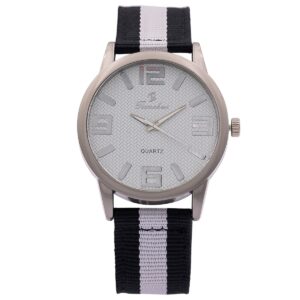 Montre Homme en Tissu Noir CHTIME