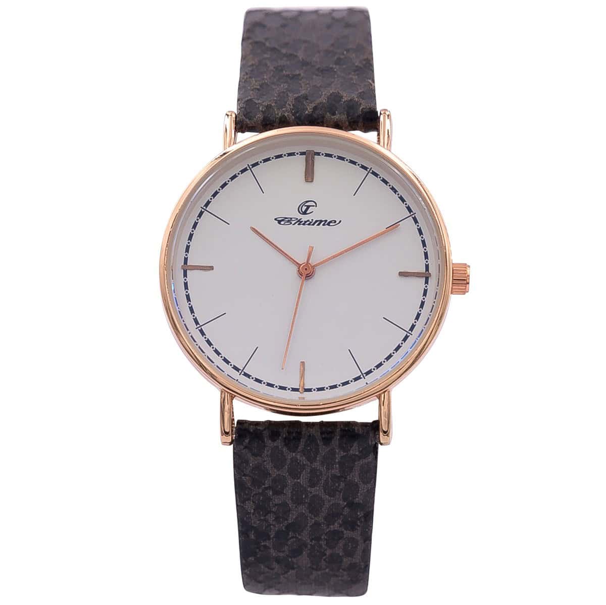 Votre Montre Femme au Bracelet Noir CHTIME