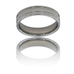 Bague Anneau Fashion Homme Acier Argenté