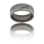 Jolie Bague Anneau d'Homme Acier Argenté