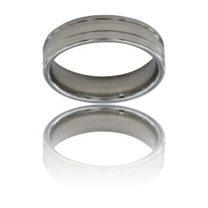 Sublime Bague Anneau Homme Acier Argenté