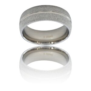 Elégante Bague Femme Acier