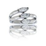 Bague Femme en Acier Ornée Zirconium