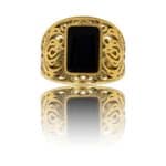 Bague Fashion Femme Acier Couleur Doré