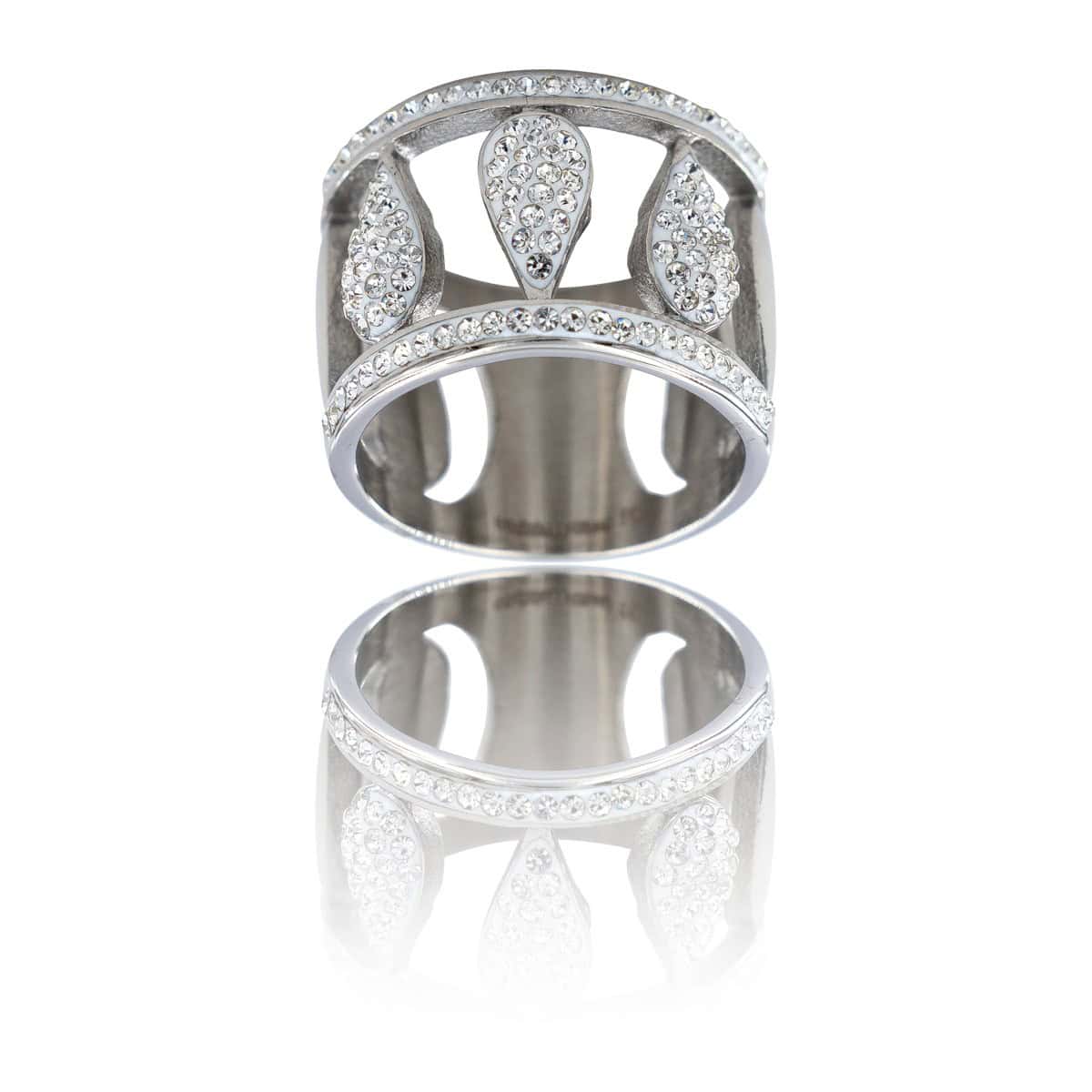 Bague Fashion pour Femme Acier Ornée Zirconium