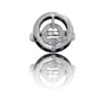 Très Jolie Bague Femme Acier Ornée Zirconium