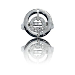 Très Jolie Bague Femme Acier Ornée Zirconium