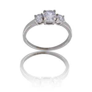 Très Jolie Bague pour Femme en Métal Ornée avec Zirconium