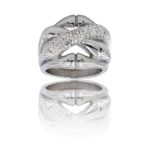 Bague de Femme Chic Métal Ornée avec Zirconium