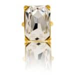 Bague de Femme en Métal Ornée avec Zirconium