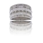 Jolie Bague Femme Métal Ornée avec Zirconium