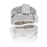 Bague Raffinée pour Femme Métal Ornée avec Zirconium Rouge