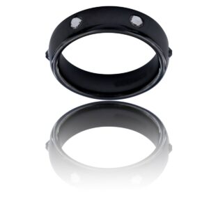 Belle Bague Femme CALLISTA Céramique Noire