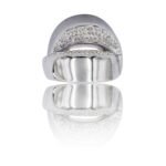 Magnifique Bague Femme Métal Ornée avec Zirconium