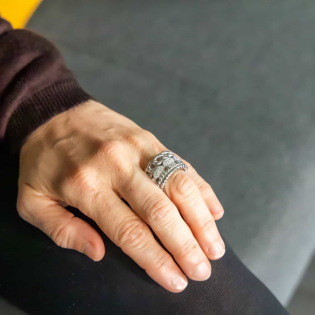 Sublime Bague pour Femme Métal Ornée avec Zirconium