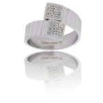 Sublime Bague Femme Métal Ornée avec Zirconium