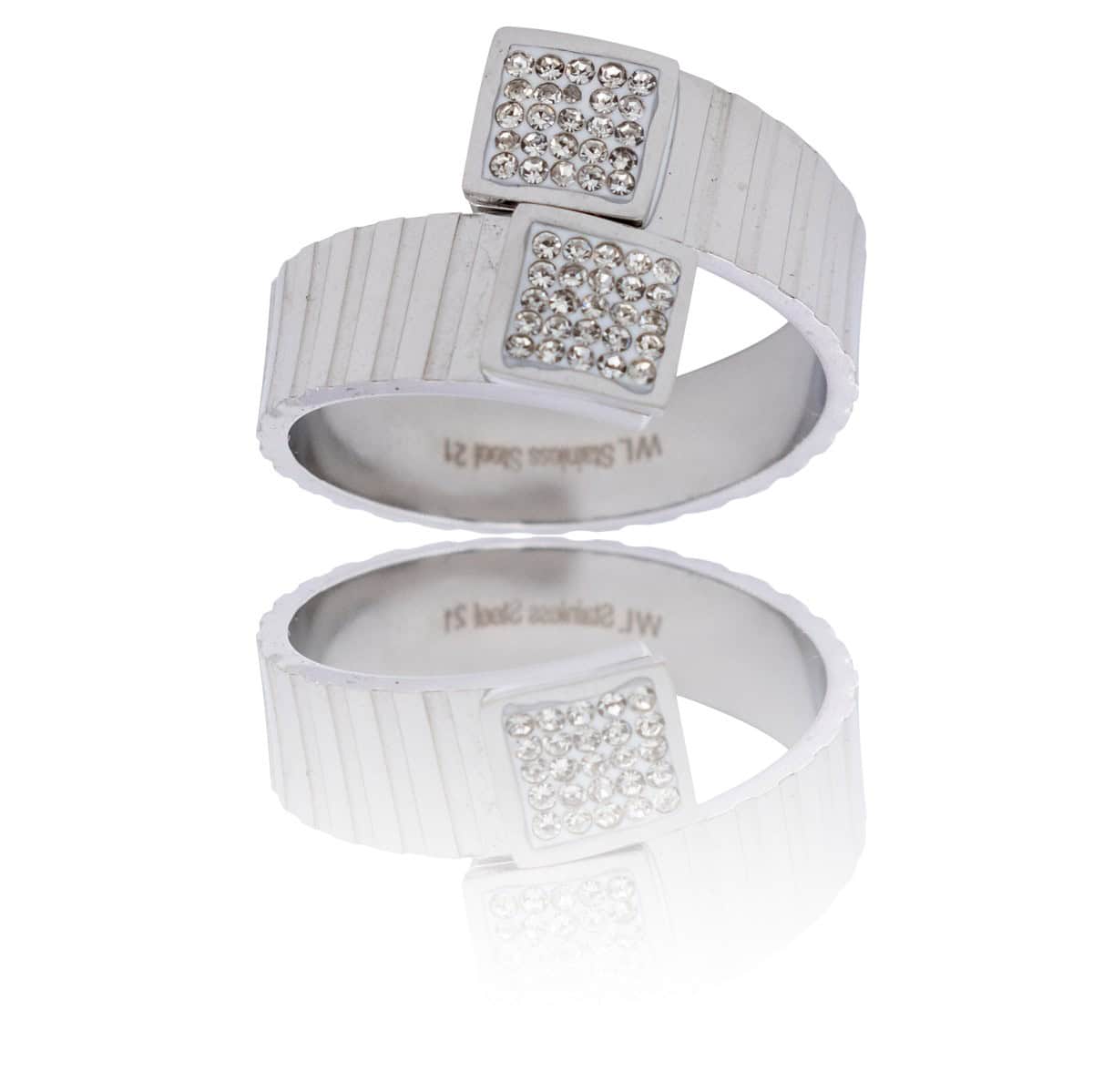 Sublime Bague Femme Métal Ornée avec Zirconium