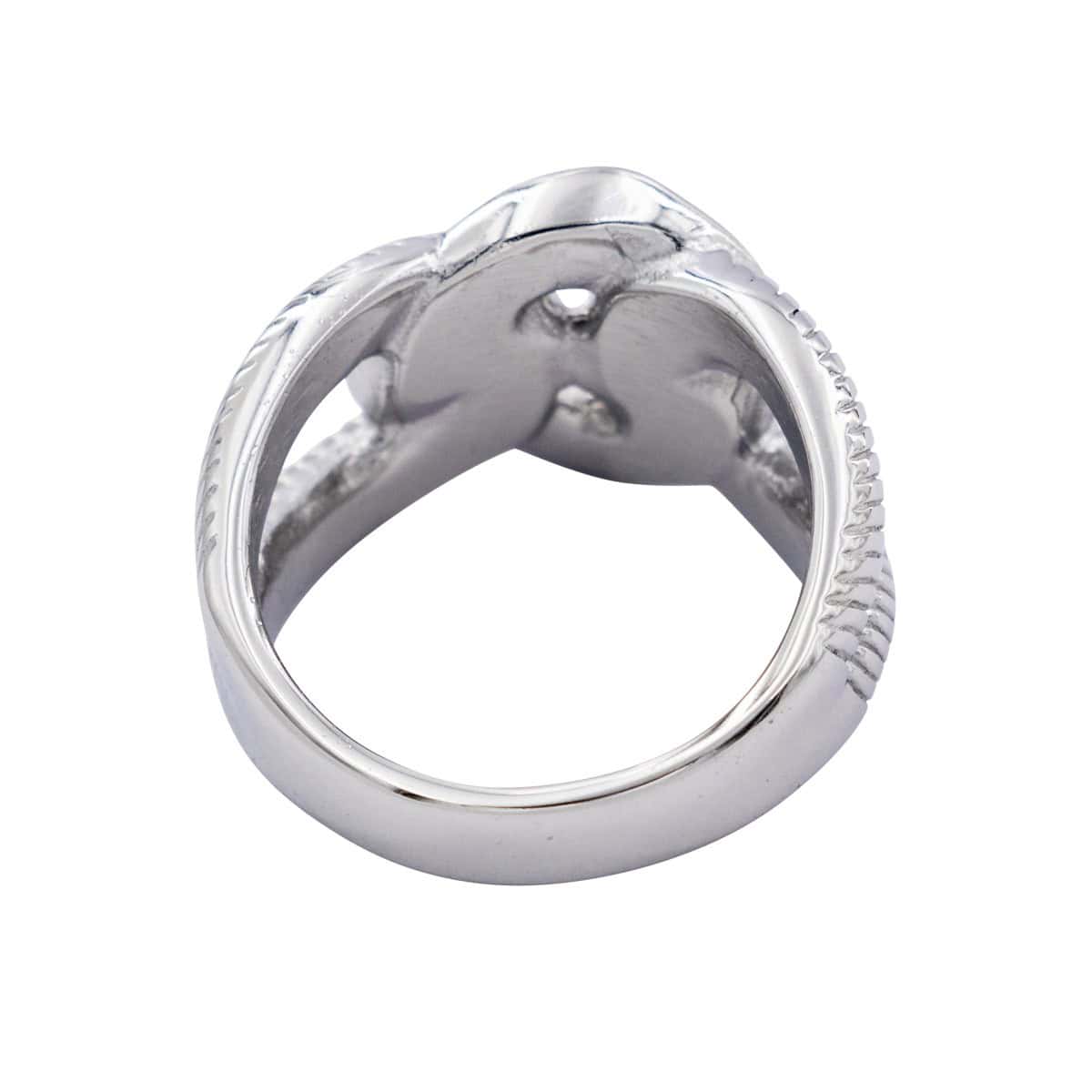 Jolie Bague Femme en Métal Ornée avec Zirconium