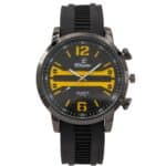 Belle Montre Homme Bracelet Silicone Noir CHTIME