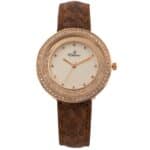 Montre Femme avec Strass Marron CHTIME