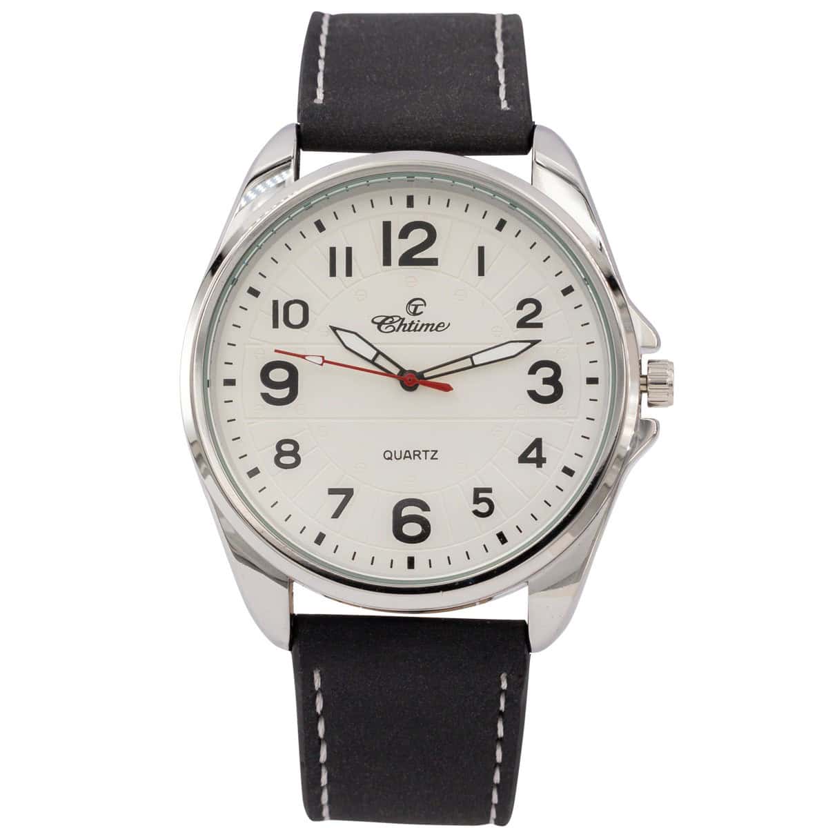 Magnifique Montre Homme Bracelet Noir CHTIME