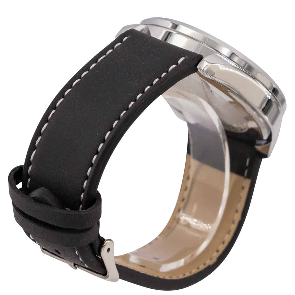 Magnifique Montre Homme Bracelet Noir CHTIME