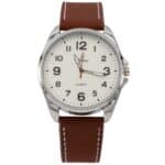 Belle Montre Homme Bracelet Marron CHTIME