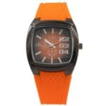 Montre d'Homme Bracelet Silicone Orange CHTIME