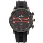 Montre Homme Bracelet Silicone Noir CHTIME