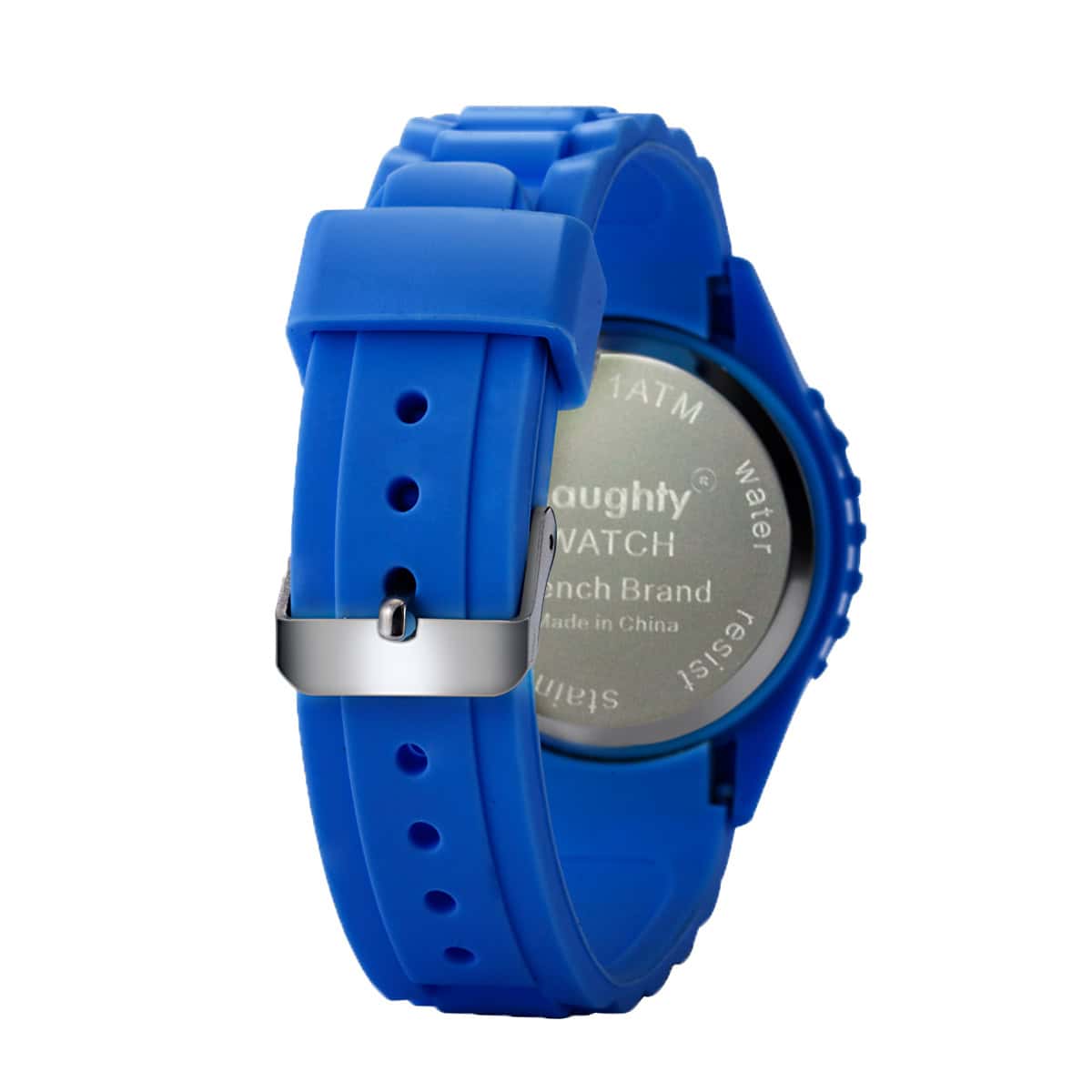 Montre Femme Naughty Watch Ornée de 12 Cristaux Swarovski® & Bracelet Silicone Bleu – Image 4